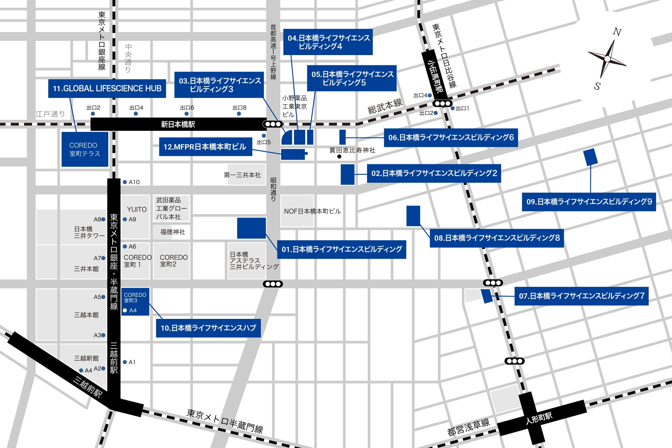 東京エリア マップ